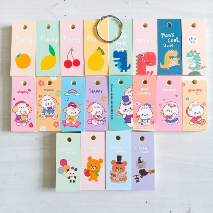Sổ học từ vựng thẻ học từ vựng flashcard hình chữ nhật có móc treo tiện dụng