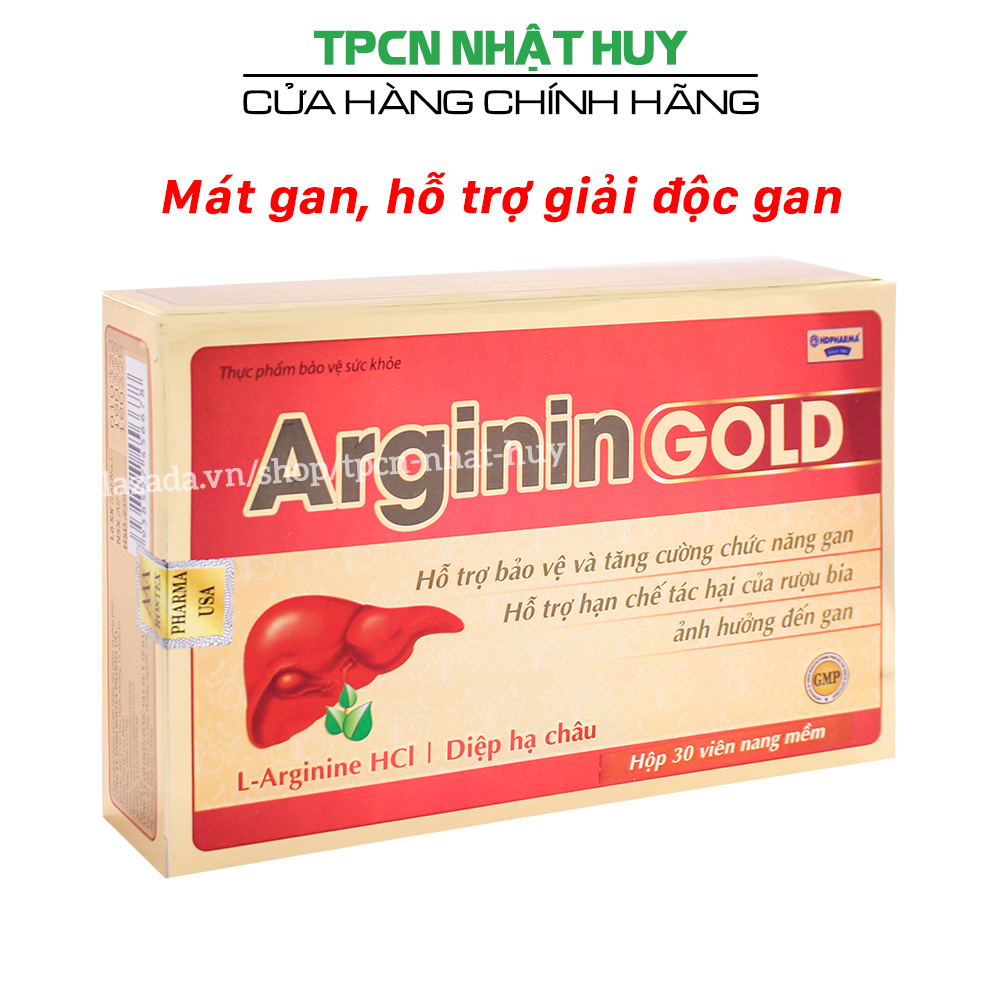 Viên uống bổ gan Arginin Gold thảo dược Diệp hạ châu