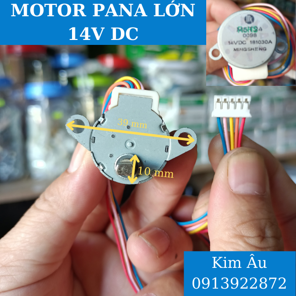 Motor đảo dùng cho máy lạnh panasonic lớn 14v dc