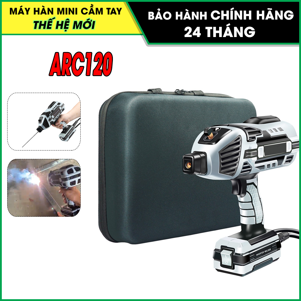Máy hàn điện tử cầm tay mini arc120 - máy hàn mini dùng cho gia đình siêu tiện dụng, bảo hành 24 tháng