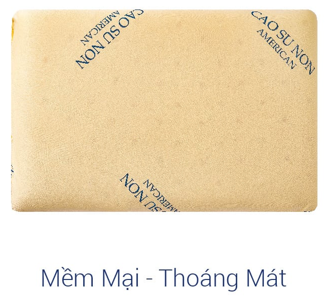 Gối cao su non american - ohaha001