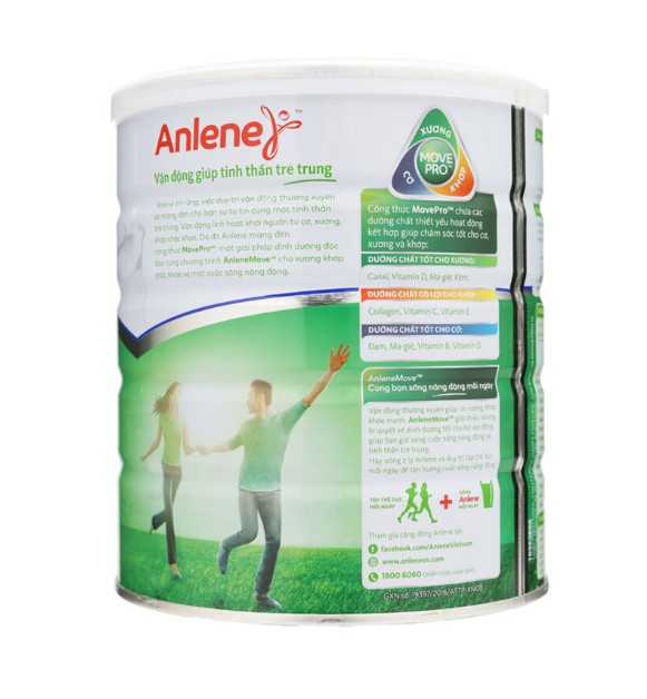 Sữa anlene cho từ 19 tuổi đến 45 tuổi 800g