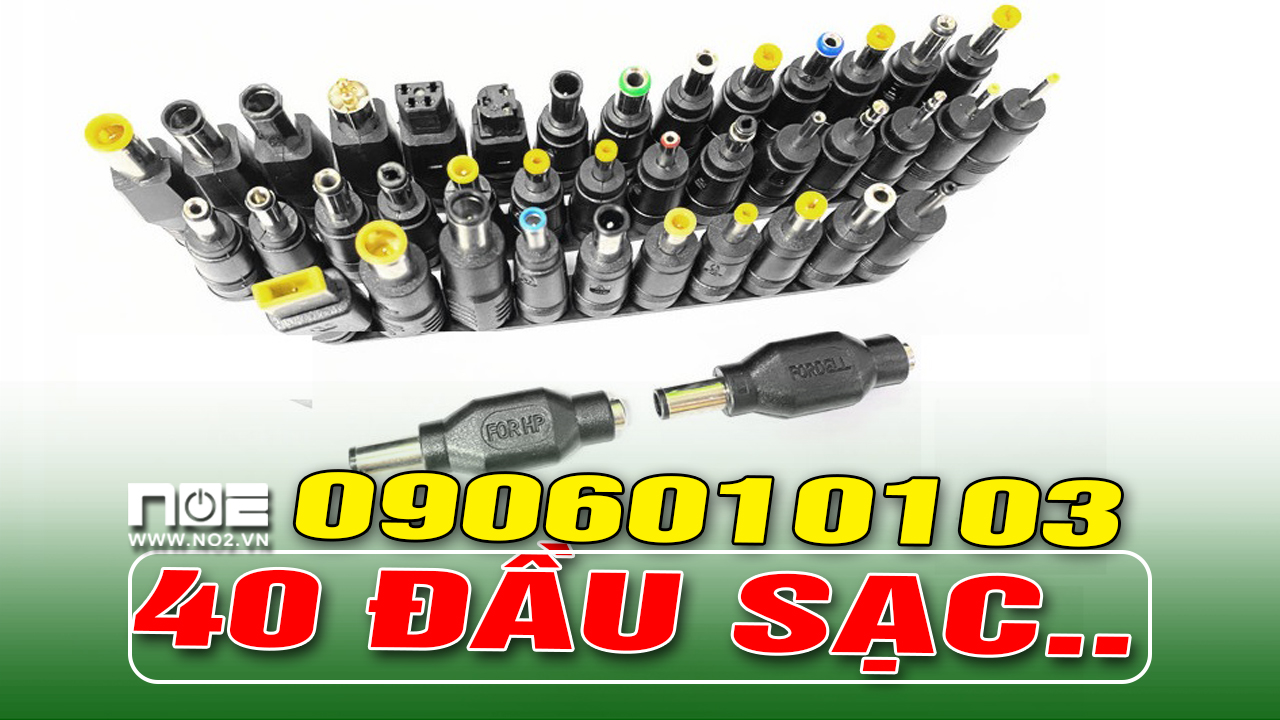 40 chiếc Đầu nối Jack sạc AC DC đa năng Đầu nối AC DC cho laptop và các thiết bị điện tử , không dây nguồn