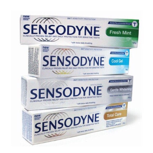 Combo 3 Tuýp Kem Đánh Răng Sensodyne Trắng Răng, Giảm Ê Buốt