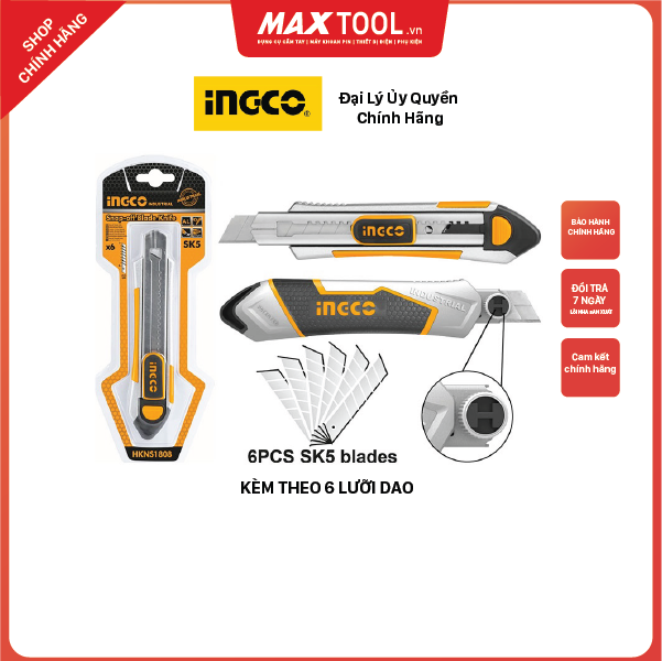 Dao rọc giấy cao cấp ingco hkns1808