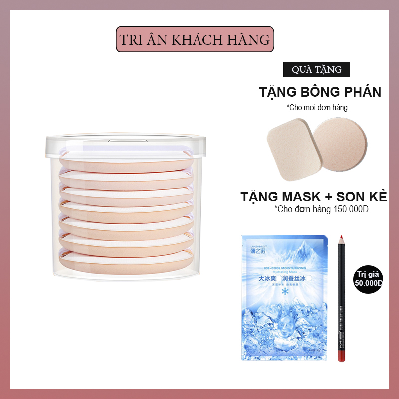 (KHUYẾN MÃI DUY NHẤT HÔM NAY) Bông tròn trang điểm tán kem nền ,phấn cushion bông phấn mềm mịn (màu ngẫu nhiên)