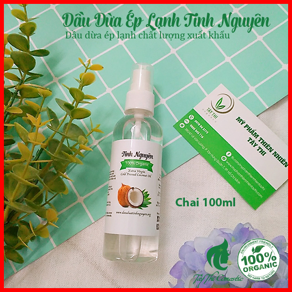 [HCM]Dầu Dừa Ép Lạnh Tinh Nguyên Chai 100ml