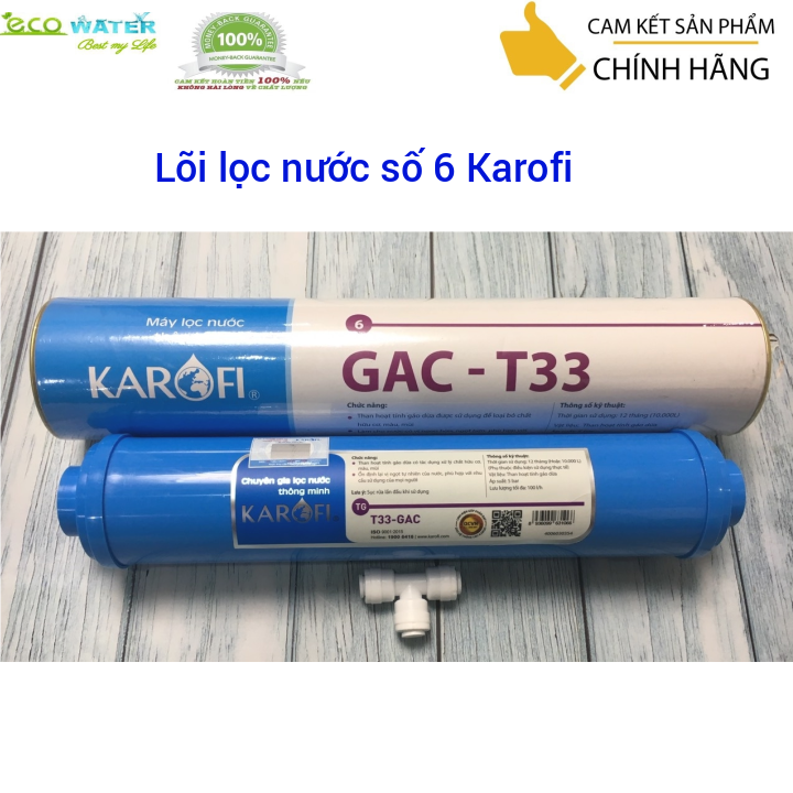 Lõi lọc nước số 6 karofi , lõi lọc nước gac - t33 karofi , lõi lọc nước karofi - ecm0056