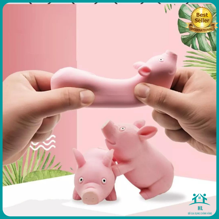 Heo bóp mềm silicon- Lợn tâm trạng silicone đàn hồi ngộ nghĩnh ,xả stress hay vui cười