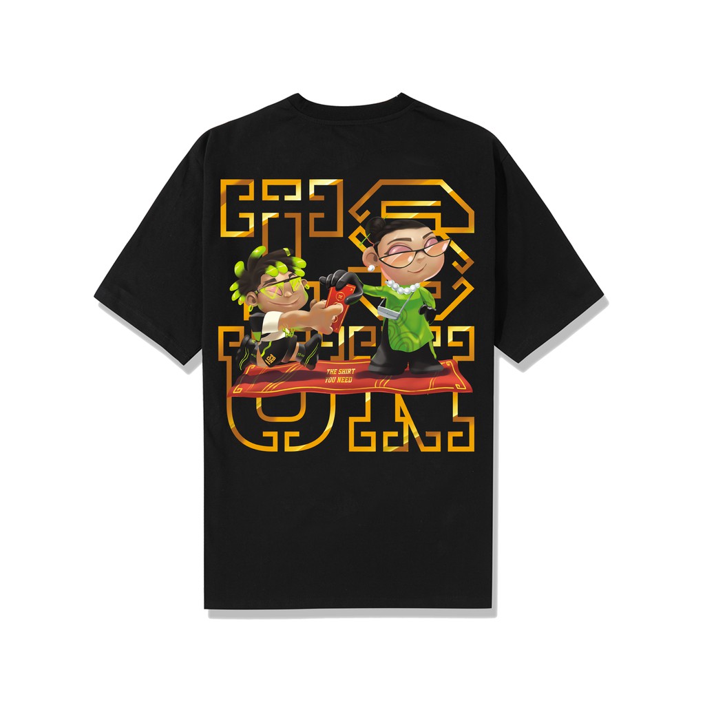 Áo thun tsun lì xì tee - black - unisex