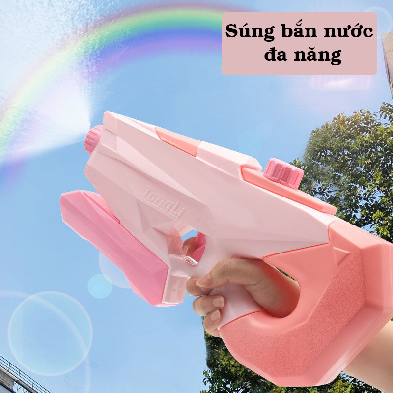 Súng Nước Áp Lực Nhiều Chế Độ Bắn, To Đại, Bắn Xa 7 Mét, đồ chơi mùa hè mẫu mới nhất