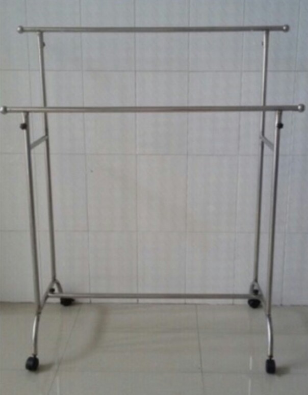 [HCM]SÀO PHƠI ĐỒ INOX  CÓ BÁNH XE KHÔNG KHOEN