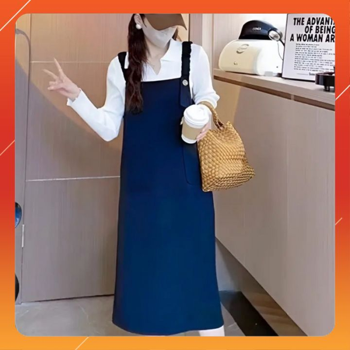 Đầm bầu dự tiệc siêu đẹp nhiều màu-Đầm bầu dạo phố-yếm bầu xinh-không kèm áo