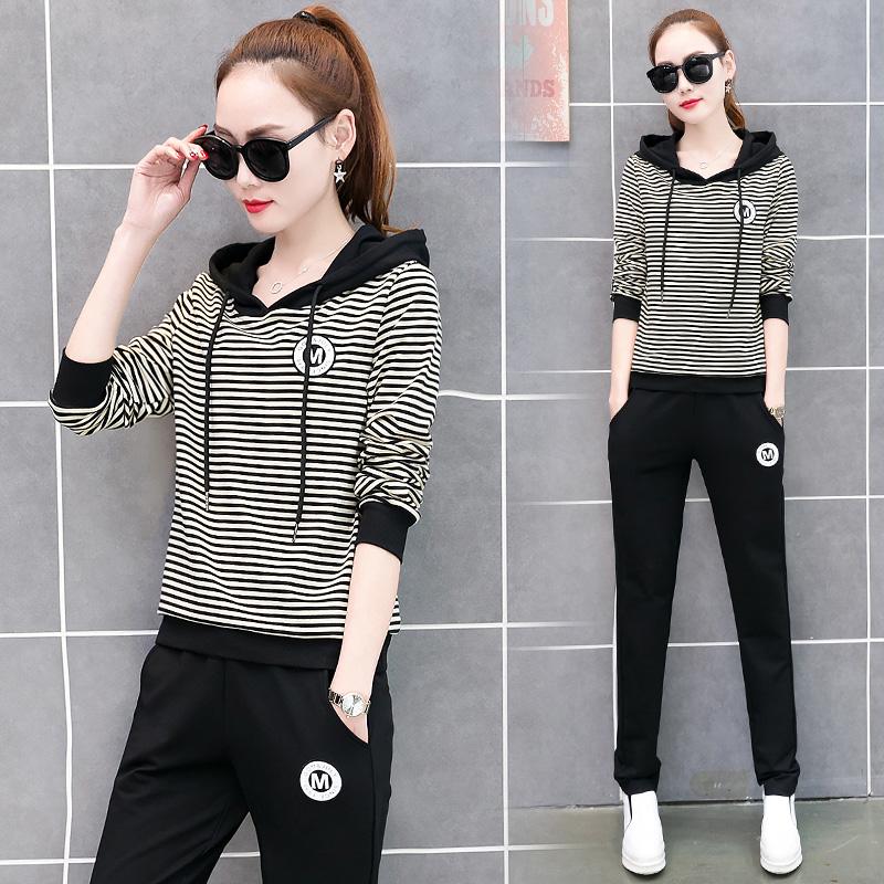Set đồ thể thao nữ set đồ kẻ nữ set017