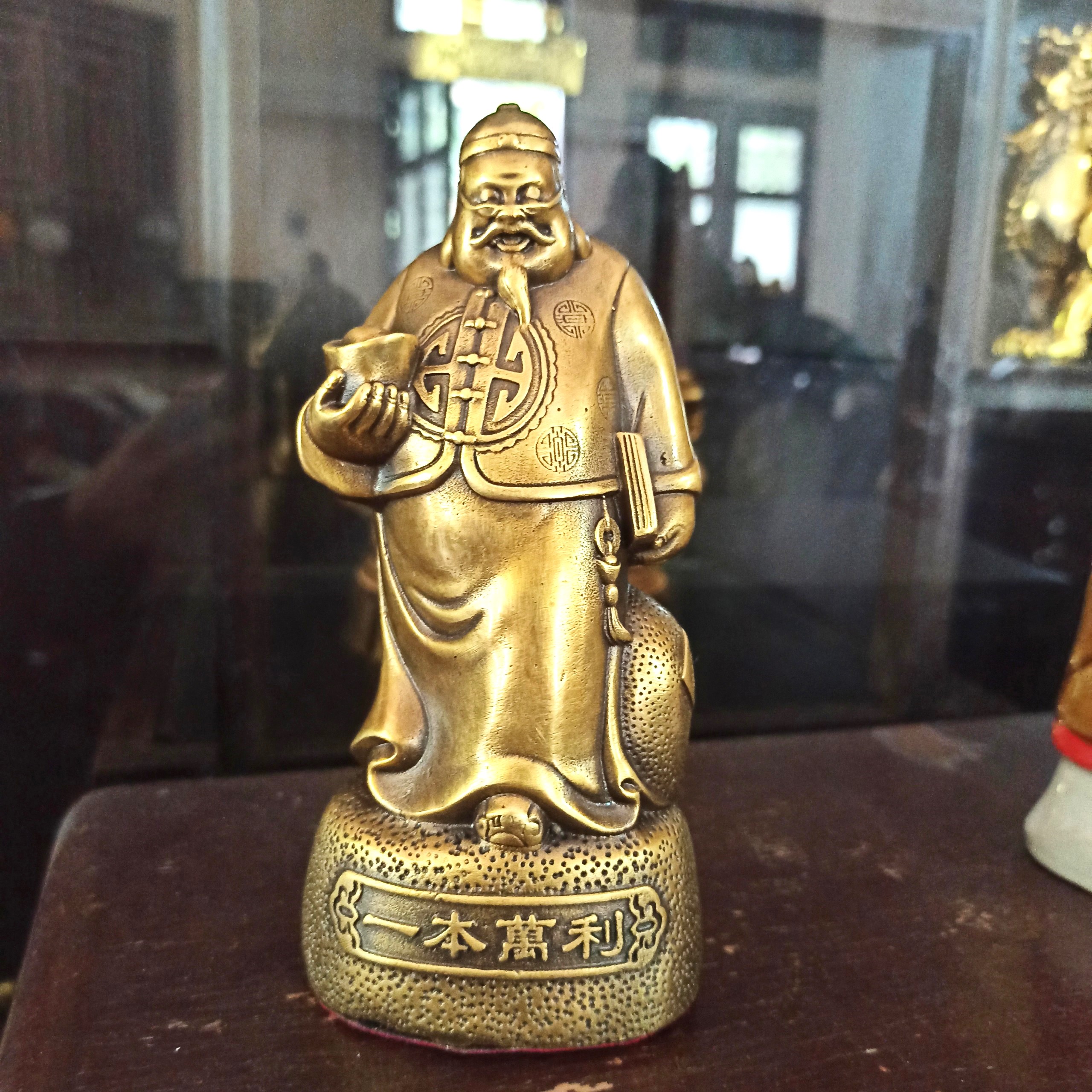 Tượng ông quản gia quản tài bằng đồng bày ban thần tài, Tượng phú ông thẩm vạn tam một vốn vạn lời bằng đồng