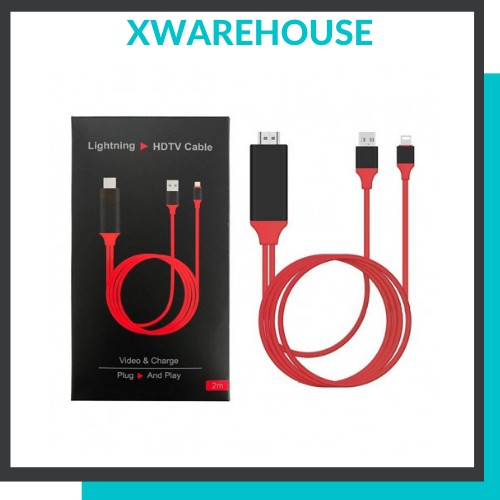 Dây HDMI cho Iphone/Ipad, cáp HDMI xuất hình ảnh và âm thanh từ điện thoại lên tivi