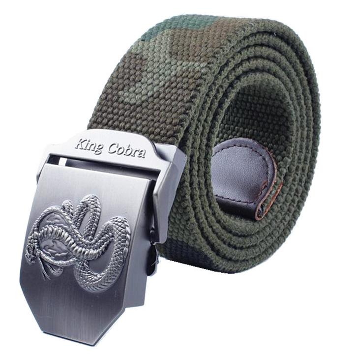 Thắt lưng vải dù canvas mặt khóa Kingcobra