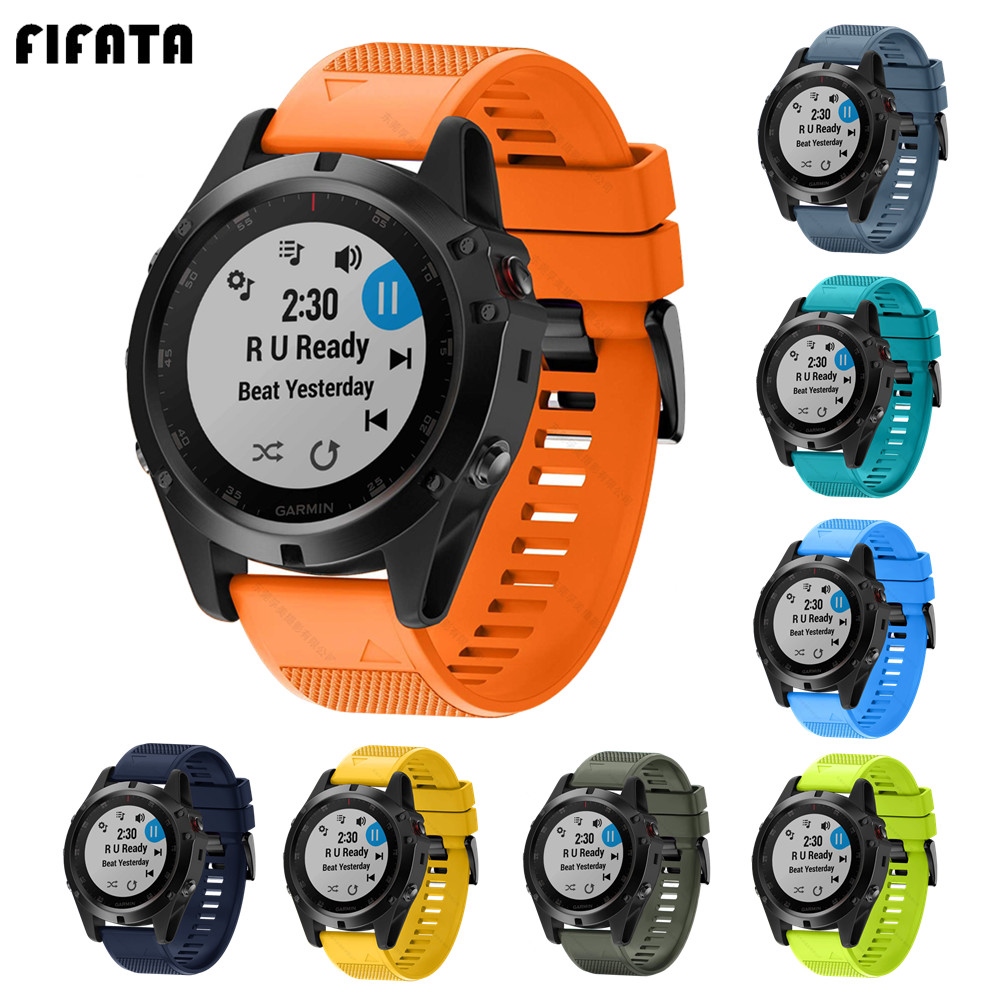 Amazon.com: NIBYQ For Garmin Fenix 6 6X Pro 5X 5 Plus 3HR Fenix 7X 7  Forerunner 935 945 Strap Leather Strap 22mm26mm Quick Release Strap Bracelet  (Color : A, Size : QuickFit 22mm) : Electronics