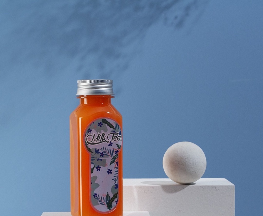 Chai thủy tinh vuông Cao 350ml nắp vặn, bình thủy tinh 350ml đựng nước detox