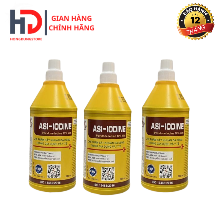 Dung dịch cồn vàng sát khuẩn | povidone iodine 10% chai 100ml 500ml