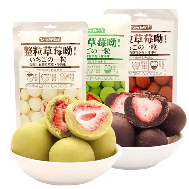 [HCM]kẹo soccola bọc dâu