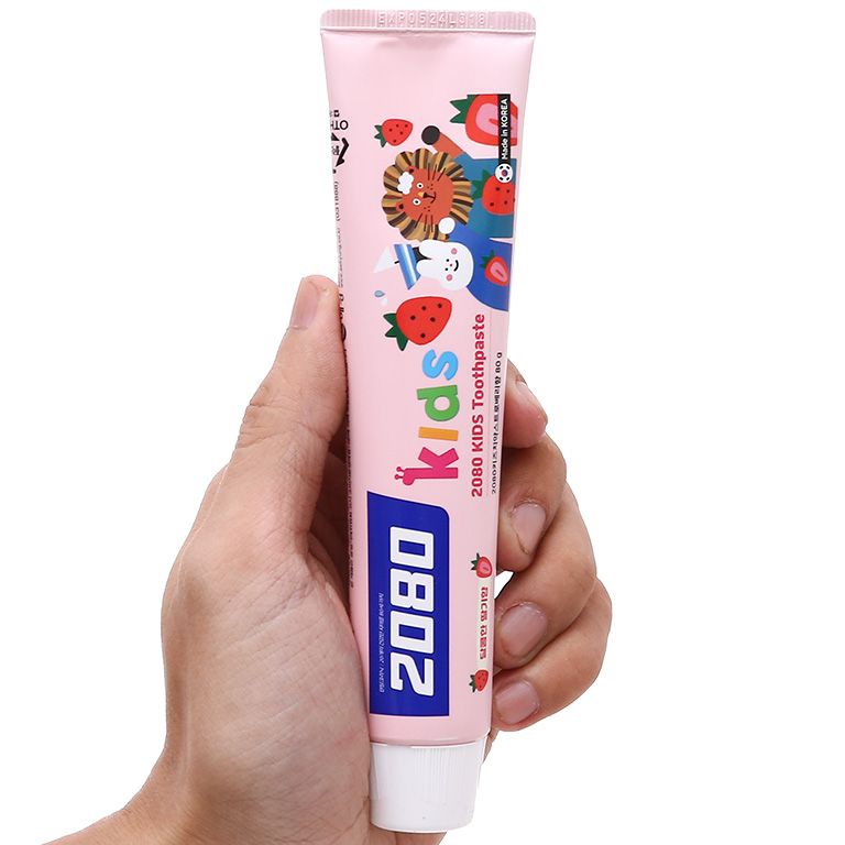The 80g premium baby toothbrush flavor-strawberry flavor-date 2024