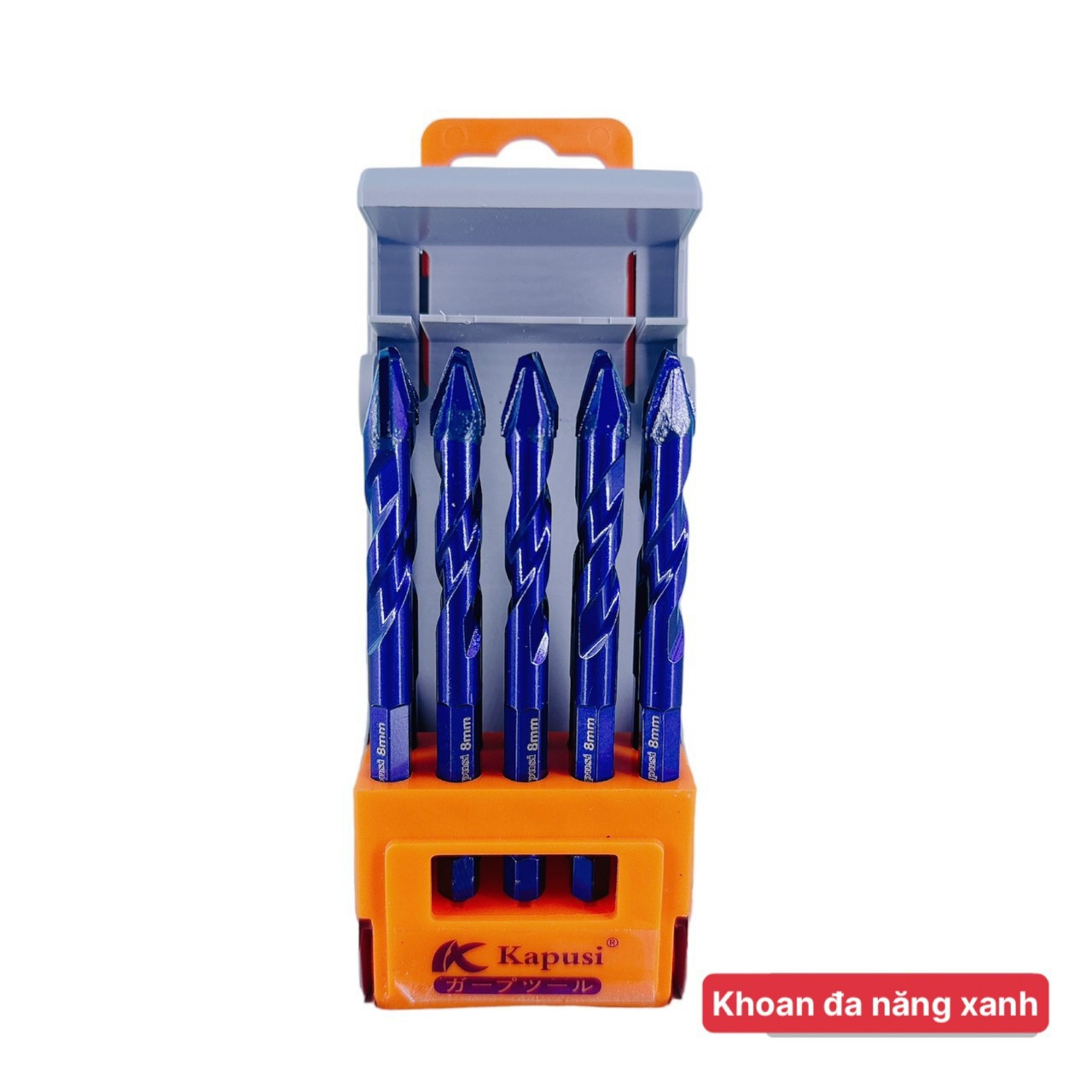 (Mẫu mới)Mũi khoan đa năng xanh siêu cứng thương hiệu Kapusi , kích thước 6/8/10/12ly,  chân lục giác , chuyên khoan cứng, mũi khoan vát đa năng xanh,  lực mạnh - Cửa Hàng Nam
