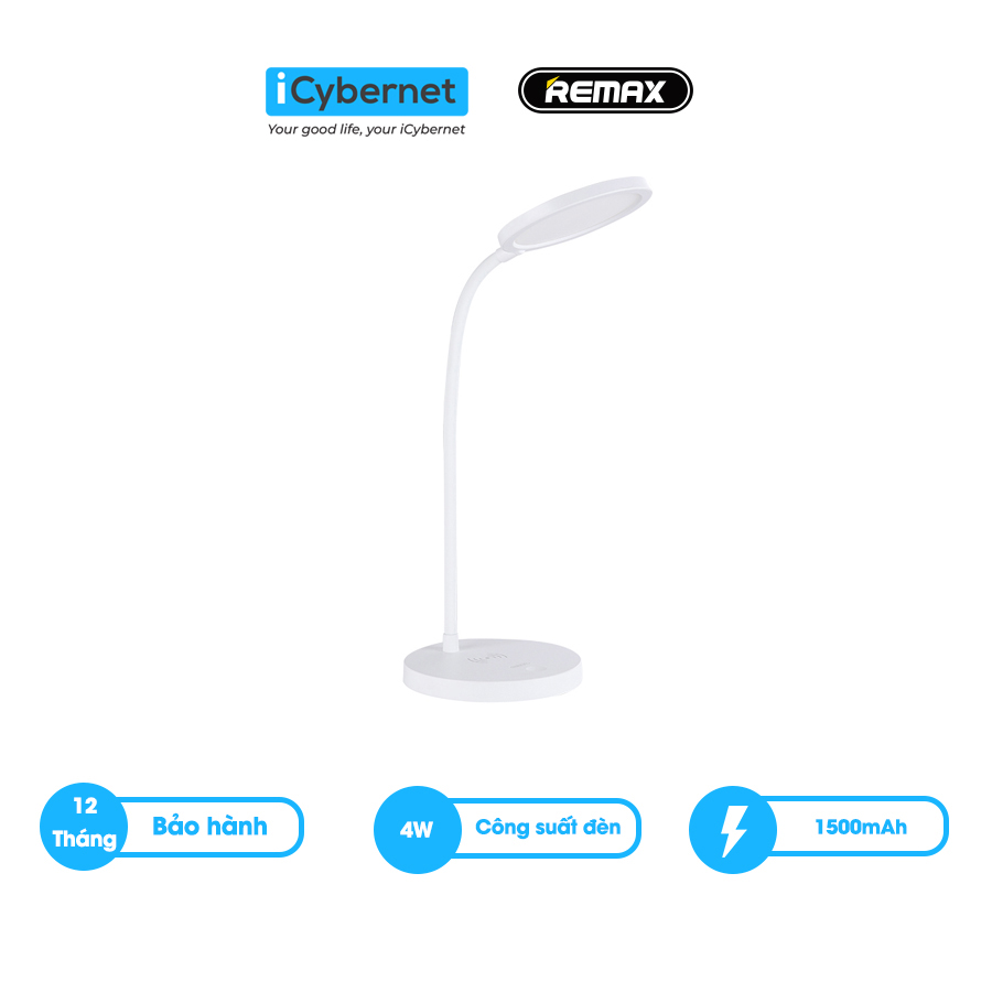 [Freeship] Đèn led tích hợp sạc không dây Remax RL-LT12 - Hàng chính hãng