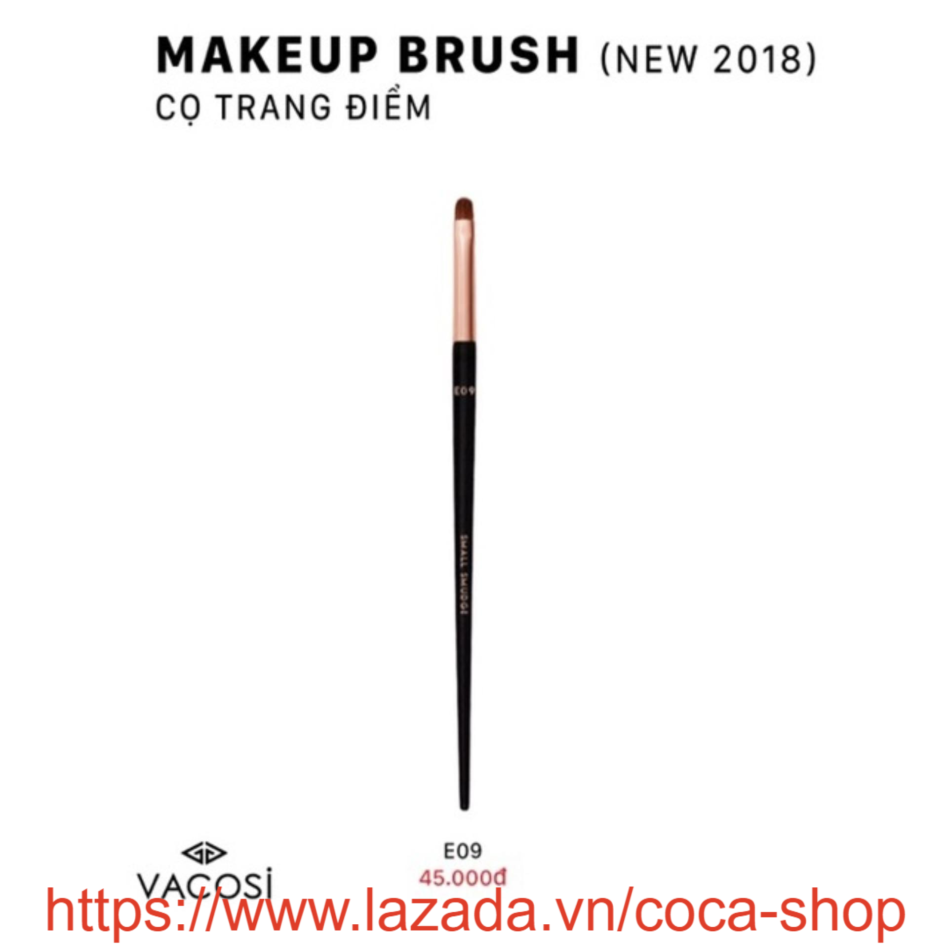 Cọ đánh phấn mắt đầu ngắn Pro Vacosi Makeup House E-09