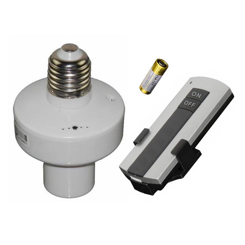 Combo 02 đui đèn điều khiển từ xa không dây e27