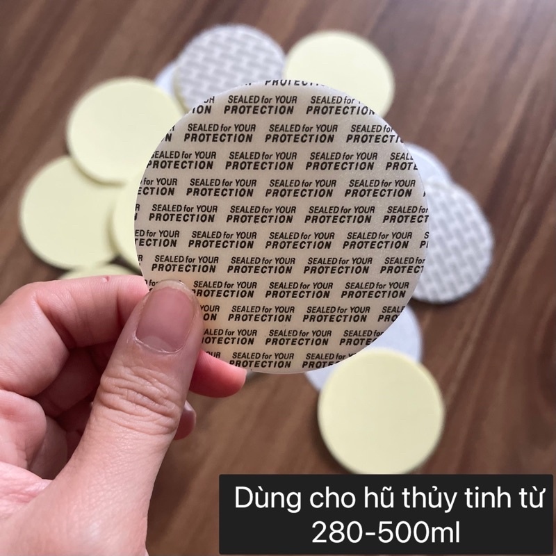 Màng Seal nhôm/ Seal tự dính - dùng cho hũ thủy tinh