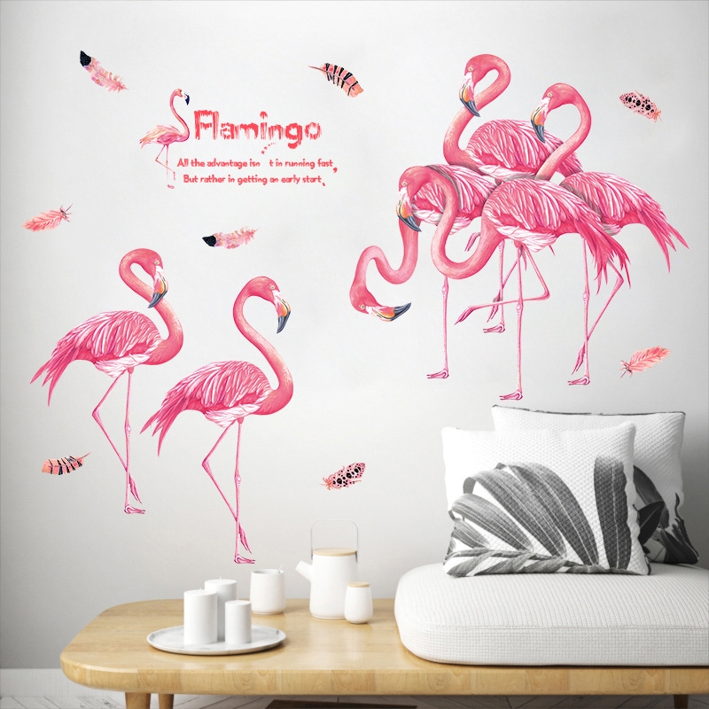 Decal dán tường đôi hạc 2