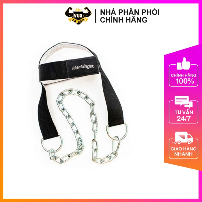 Đai Đeo Đầu Nâng Tạ Tập Cơ Cổ Harbinger Padded Nylon Head Harness