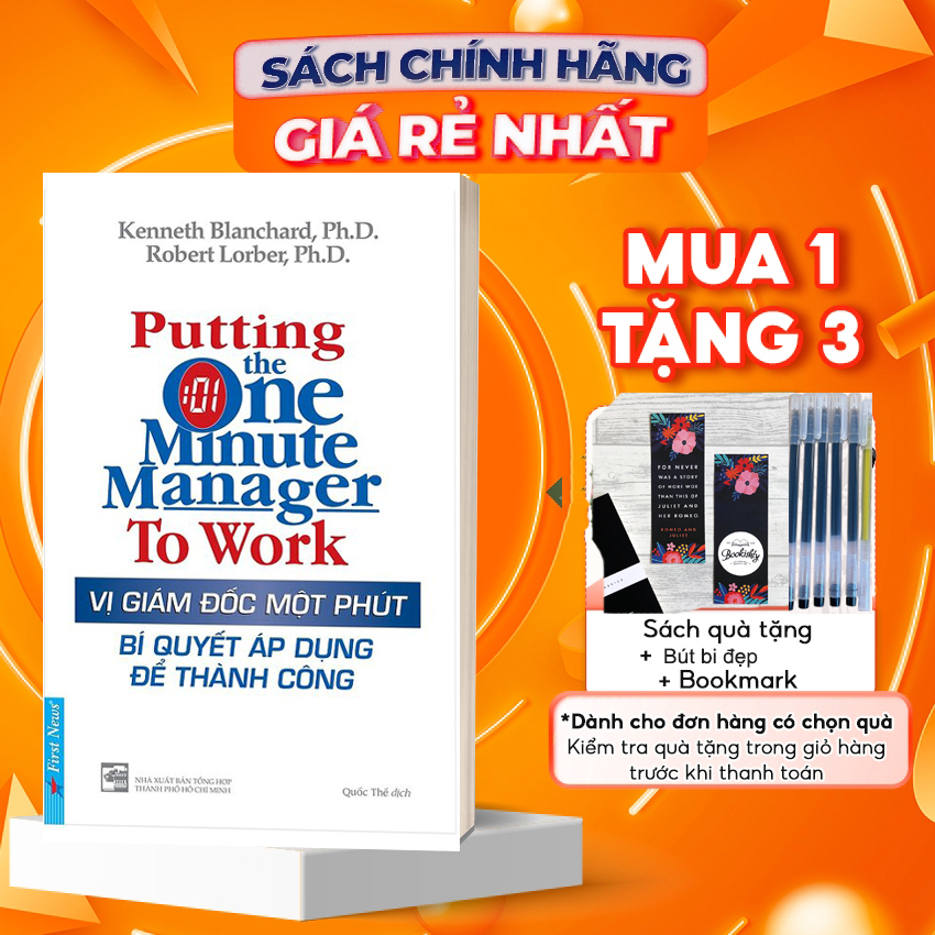 Sách - vị giám đốc 1 phút - tặng kèm bookmark và bút đẹp