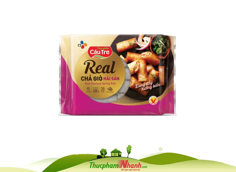 Chả giò hải sản real cầu tre - gói 500g