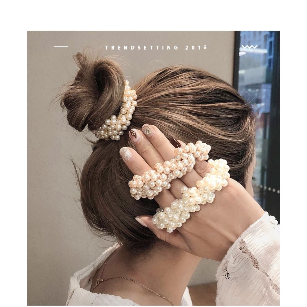 Dây buộc tóc đính ngọc