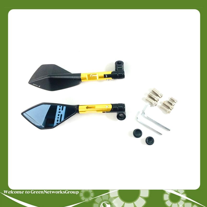 [HCM]Kính Chiếu Hậu Rizoma 5 cạnh ( Màu Vàng ) (1 Bộ) Greennetworks