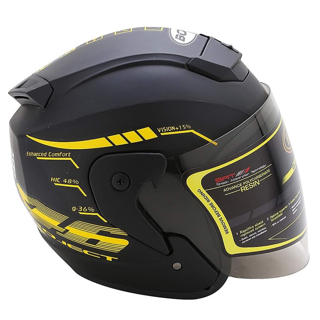 Nón Bảo Hiểm 3/4 Tem bọ cạp 46-NÓN BẢO HIỂM 3/4  HELMET PHƯỢT THỦ