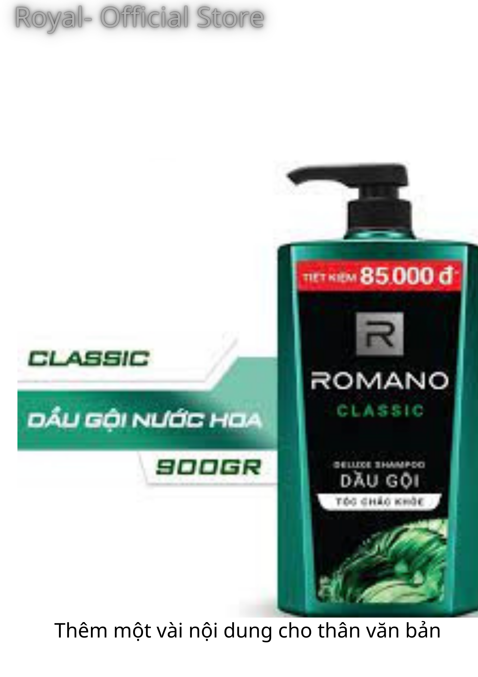 Dầu gội Cao Cấp Romano Classic 900g Nước hoa