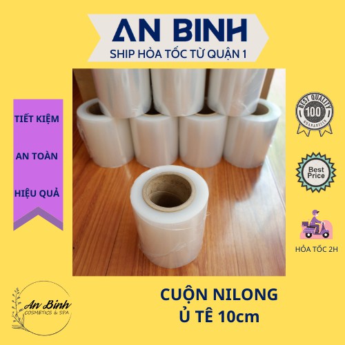 Cuộn nilong ủ tê 10cm - màng ủ tê phun xăm chân mày 6.6cm