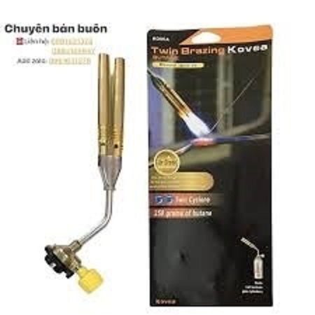 đèn Khò Gas Đôi-Lắp Bình Gas Mini Tiện Lợi