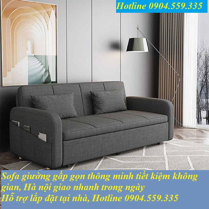 Giường xếp gấp gọn đa năng có ngăn chứa đồ , tiết kiệm không gian hàng nhập khẩu cao cấp