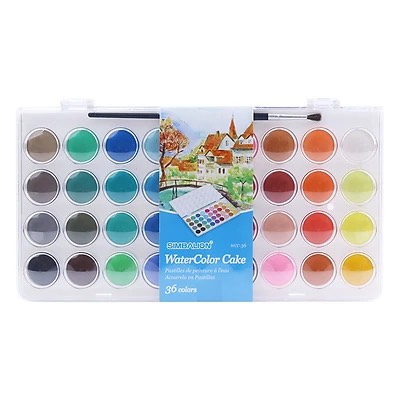 Bộ màu nước Simbalion 36 màu dạng khay WCC 36