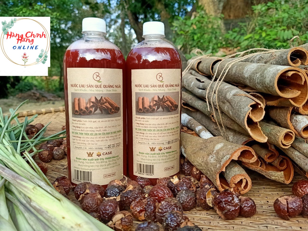 COMBO 2 Chai Nước Lau Sàn Quế QUẢNG NGÃI (2 CHAI x1000ml )- Xua Đuổi 100% Côn Trùng - An Toàn Cho Da -Cho Nhà Luôn Thơm Ngát