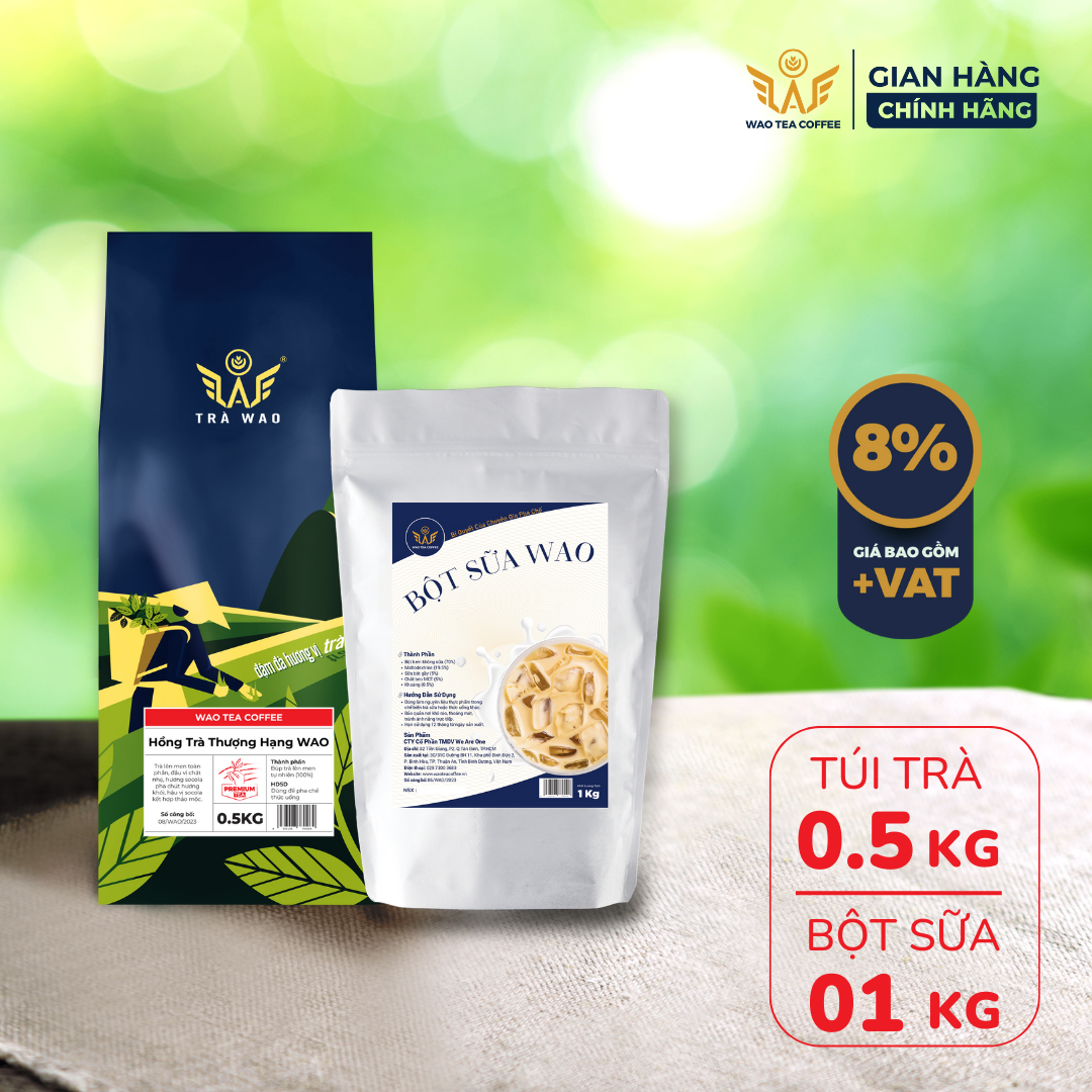 Pha trà sữa chuẩn tiệm tại nhà cực ngon với bột sữa wao