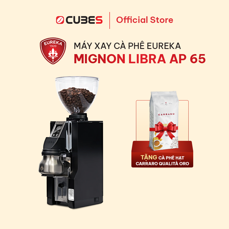 Máy xay cà phê Eureka Mignon Libra AP 65 - Lưỡi dao 65mm blind burr - Nhập khẩu chính hãng từ Ý - Bảo hành 12 tháng