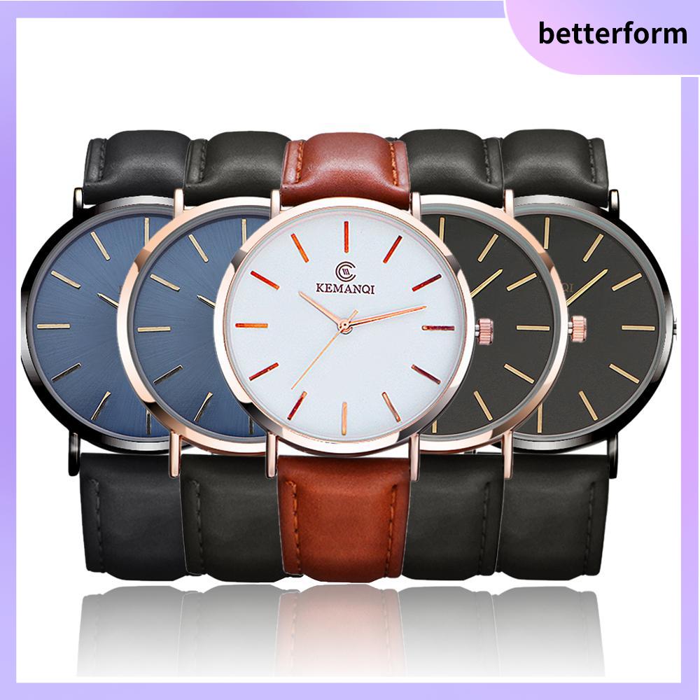 6.5mm Ultra-thin Watch Leather Strap Automatic Wrist Watch Simple Business