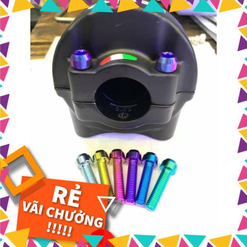 Ốc 5li20 đầu trụ titan gr5 gắn cùm tăng Domino , Uma , Daytona và vị trí khác
