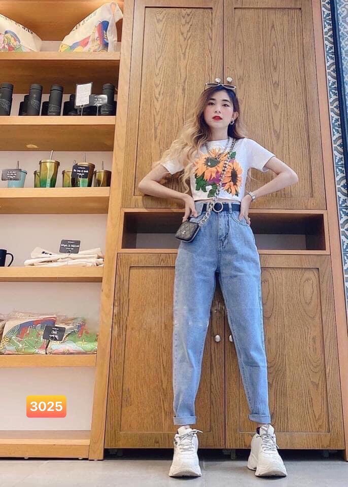 [HCM]QUẦN BAGGY JEAN NỮ CHẤT BÒ THỜI TRANG SIÊU HOT DG-SHOP 1043