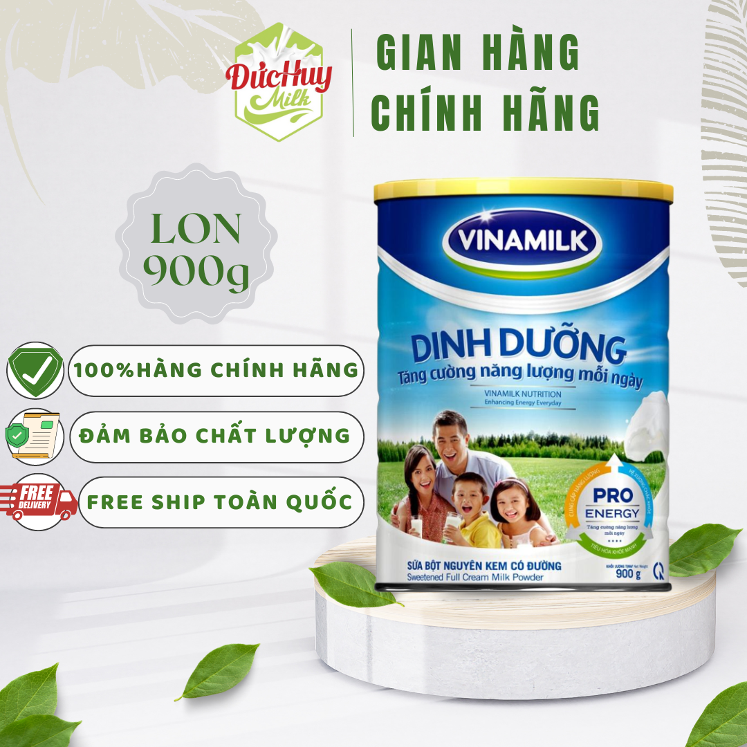 Sữa bột nguyên kem Vinamilk dinh dưỡng 900g